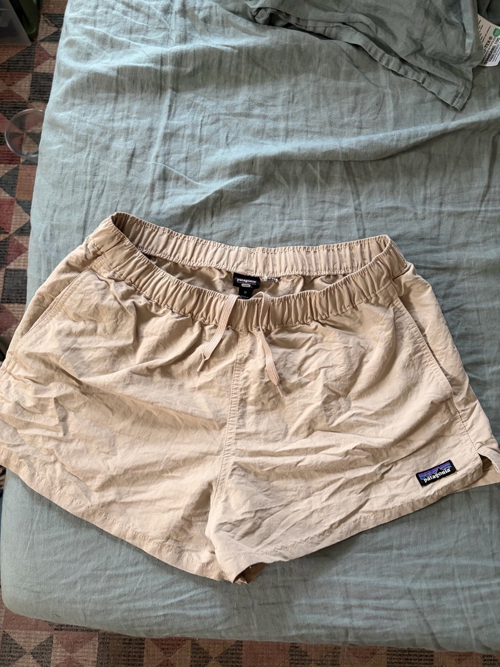 Patagonia Women’s Khaki Drawstring Athletic Shorts